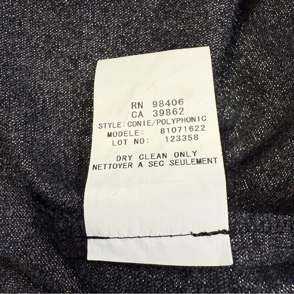 Theory Mica Conie Strapless Shimmer Wool Blend Cocktail Dress Women’s 12 - Picture 10 of 11